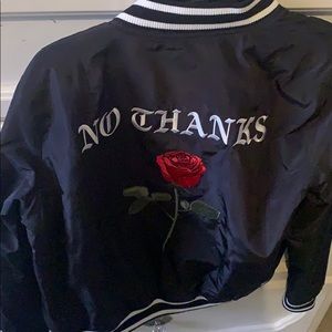 A bomber jacket
